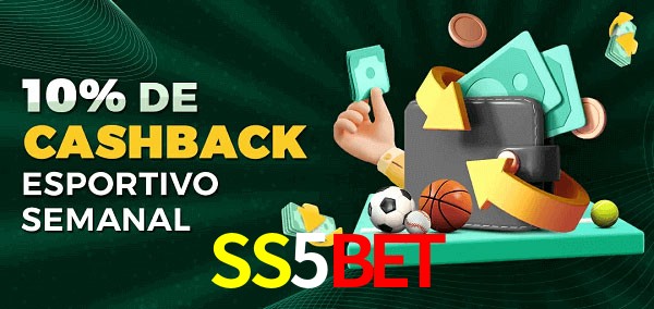 10% de bônus de cashback na SS5Bet